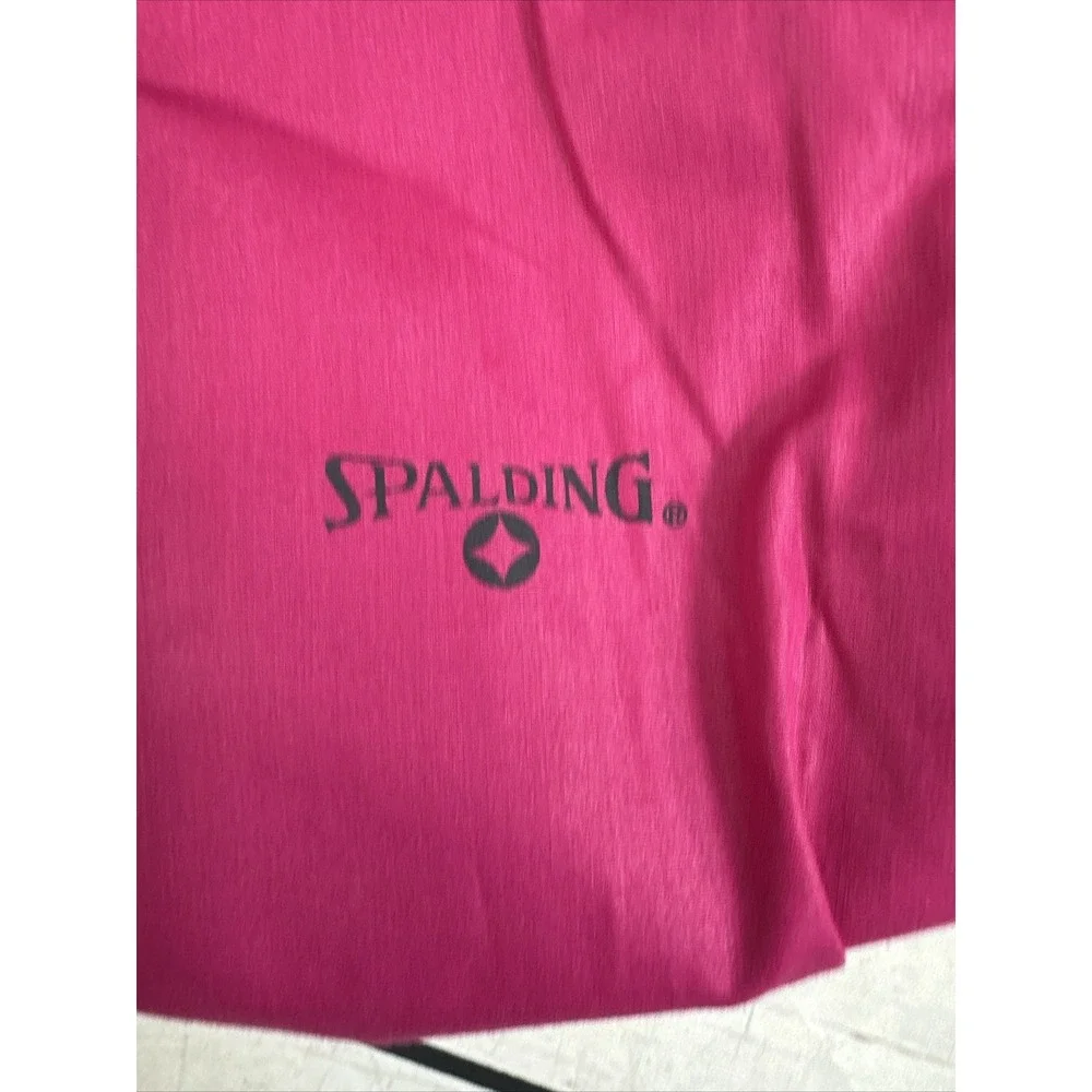 Spalding Vintage Women Track Jacket Small Full Zip Pink Gray Activewear Retro